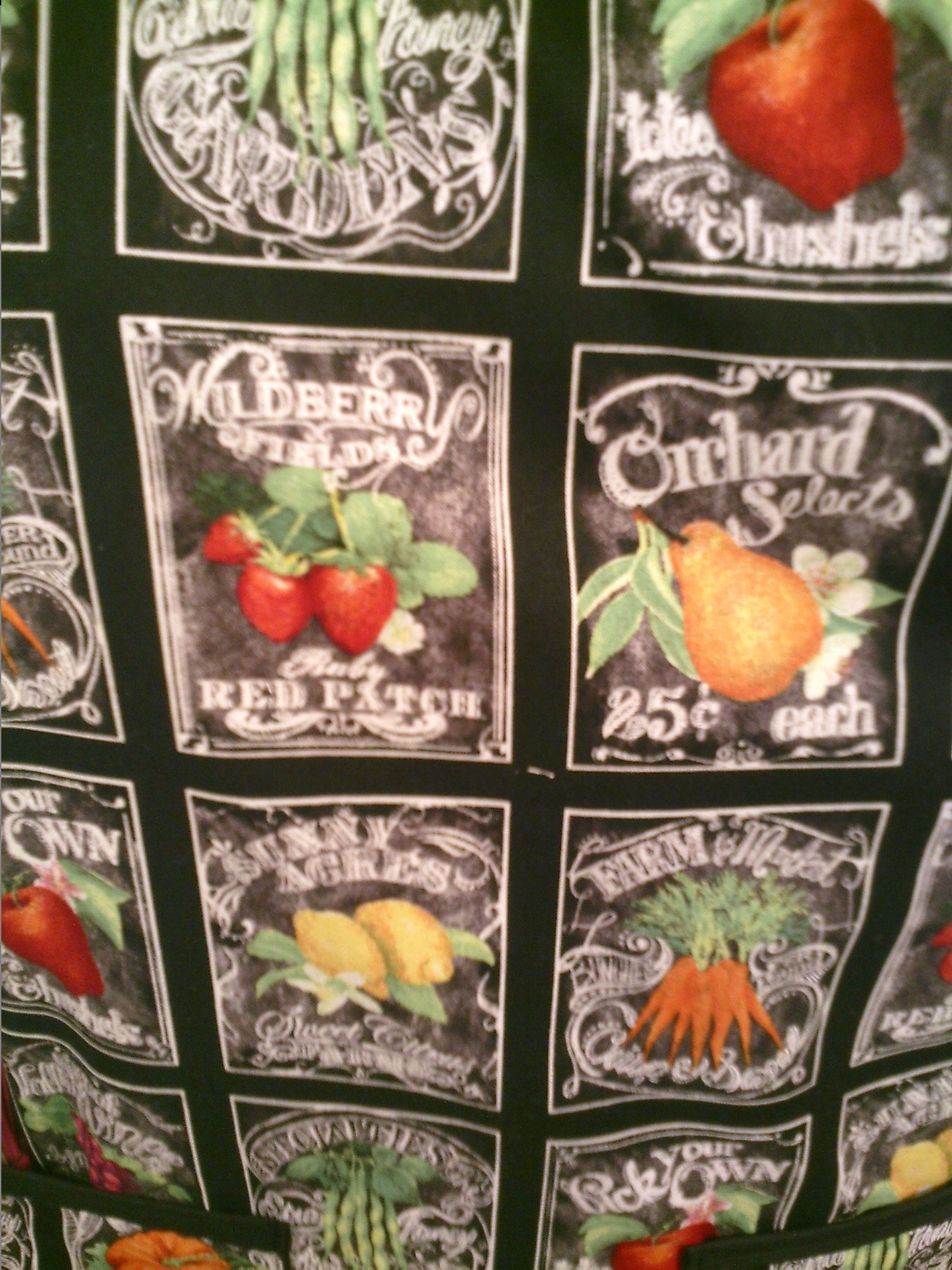 Adult Apron Fruits and Veggies
