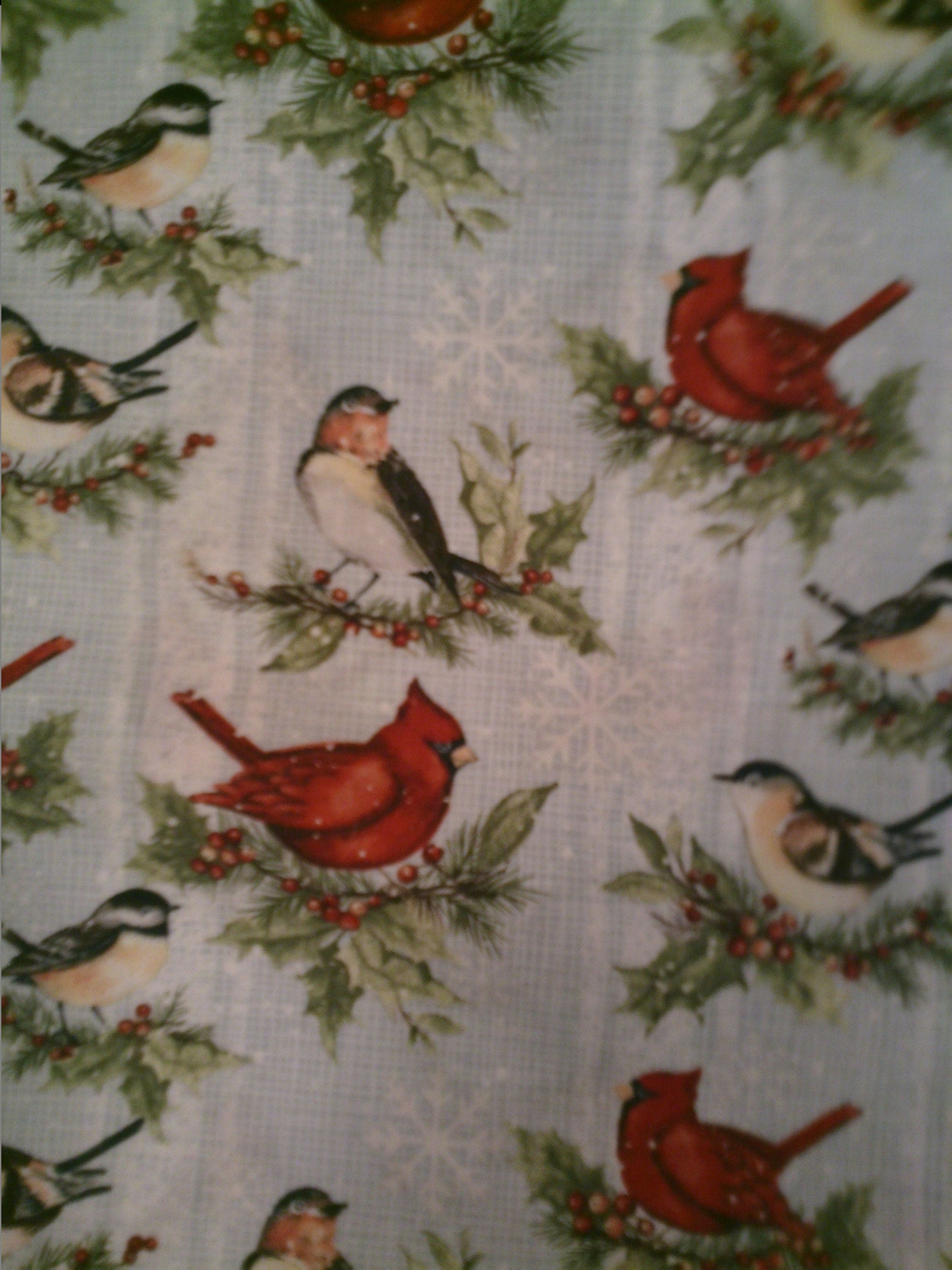 Adult Bib Christmas Birds