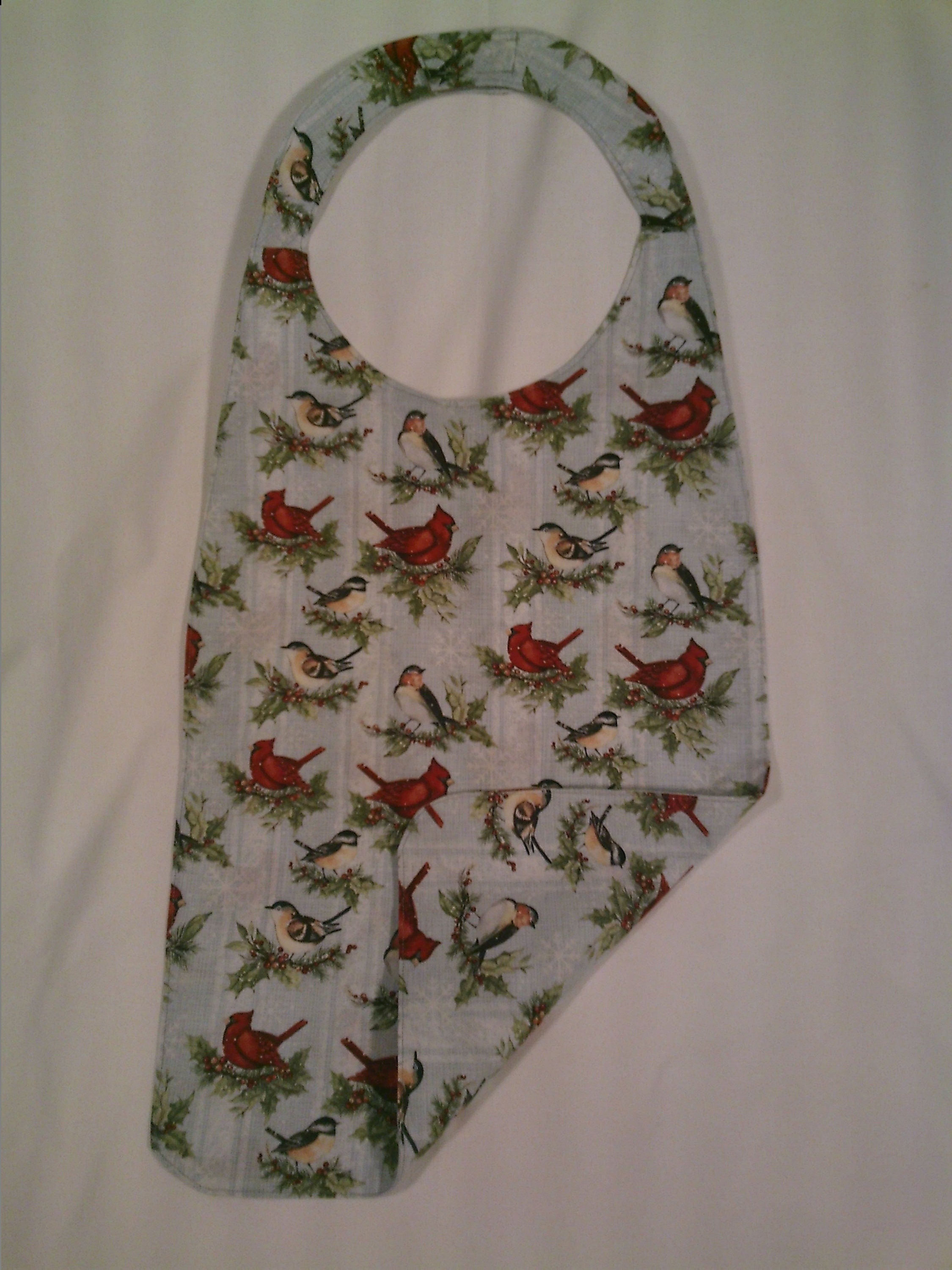 Adult Bib Christmas Birds