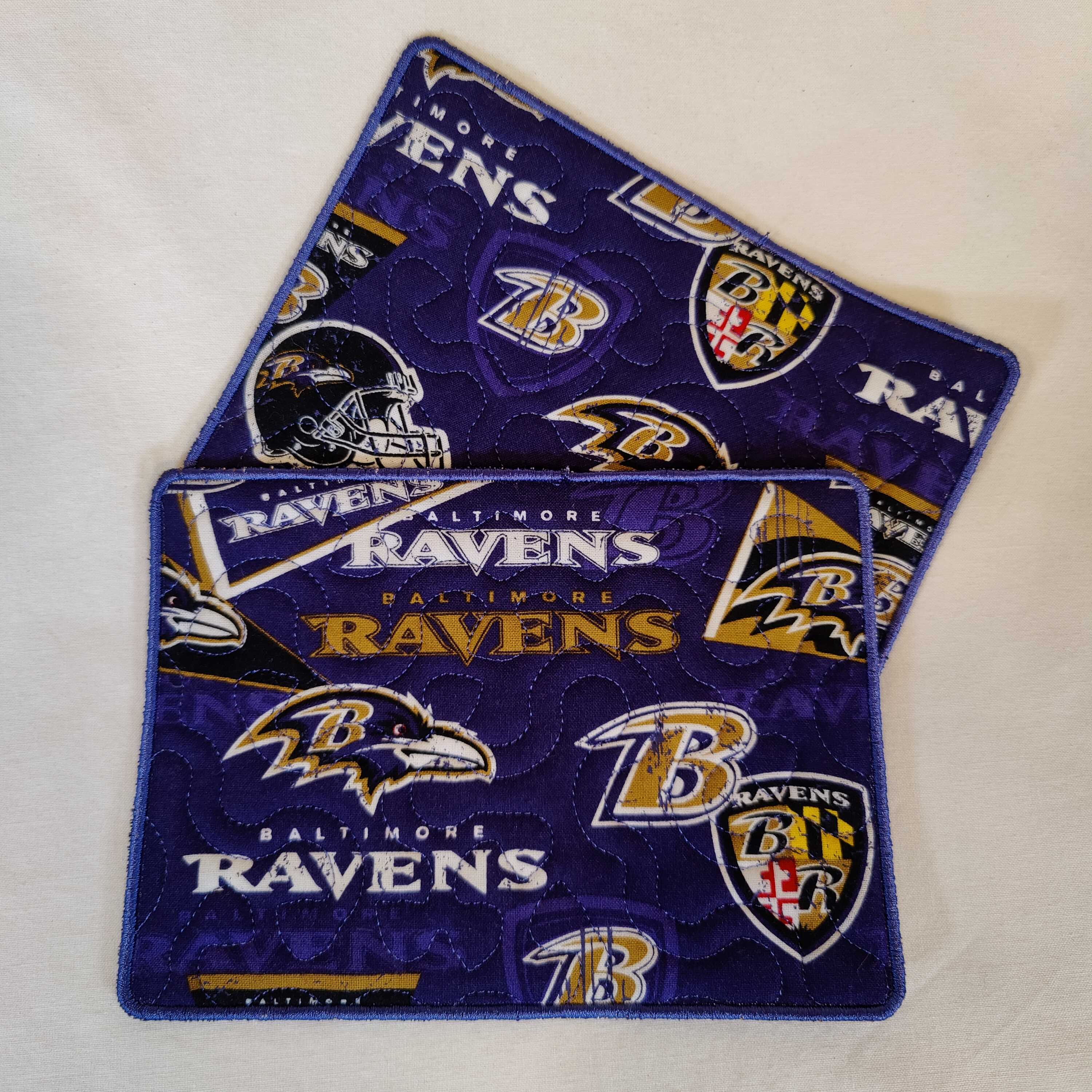 Mug Rug Baltimore Ravens Set