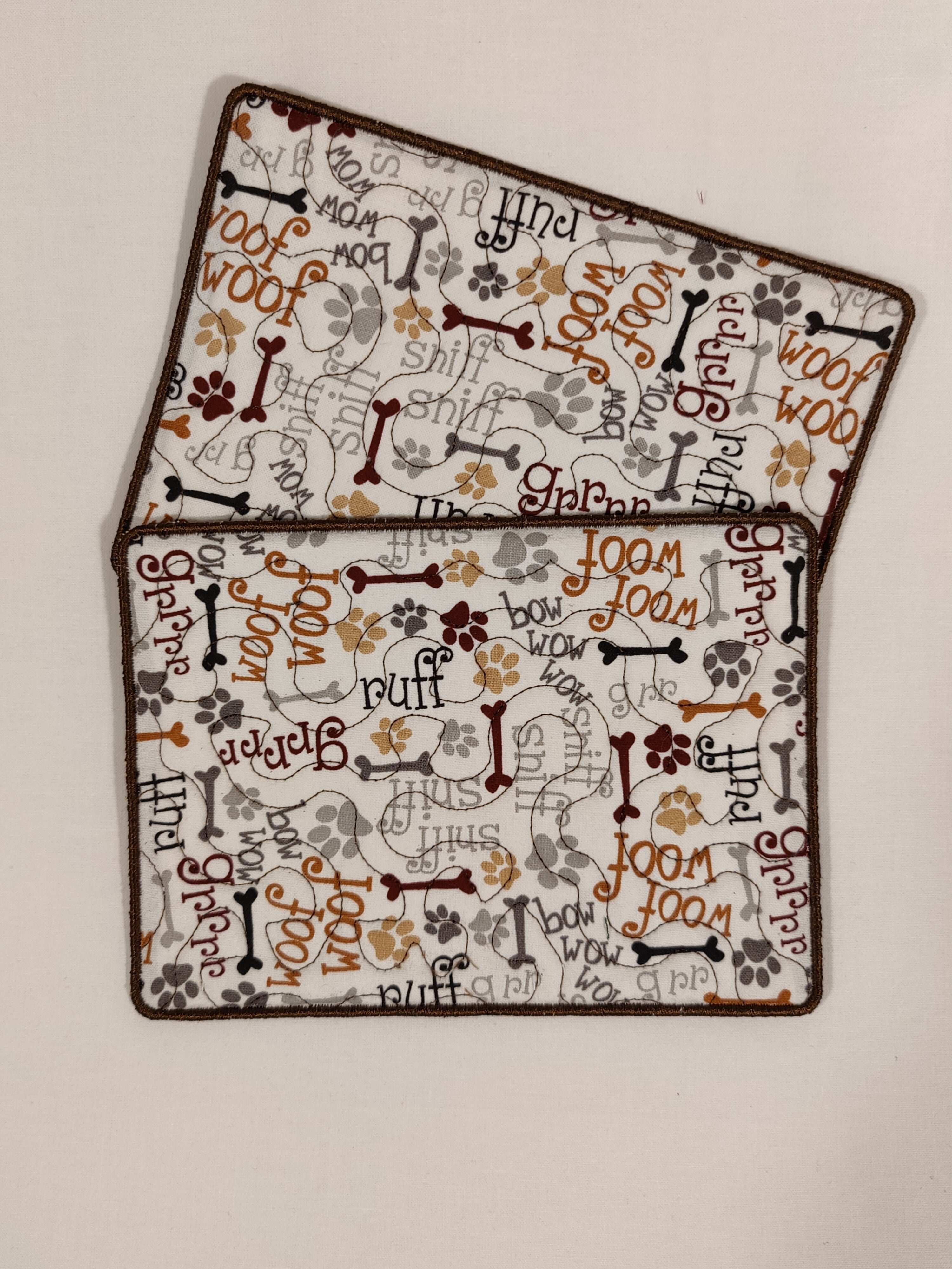 Mug Rug Dog Bones