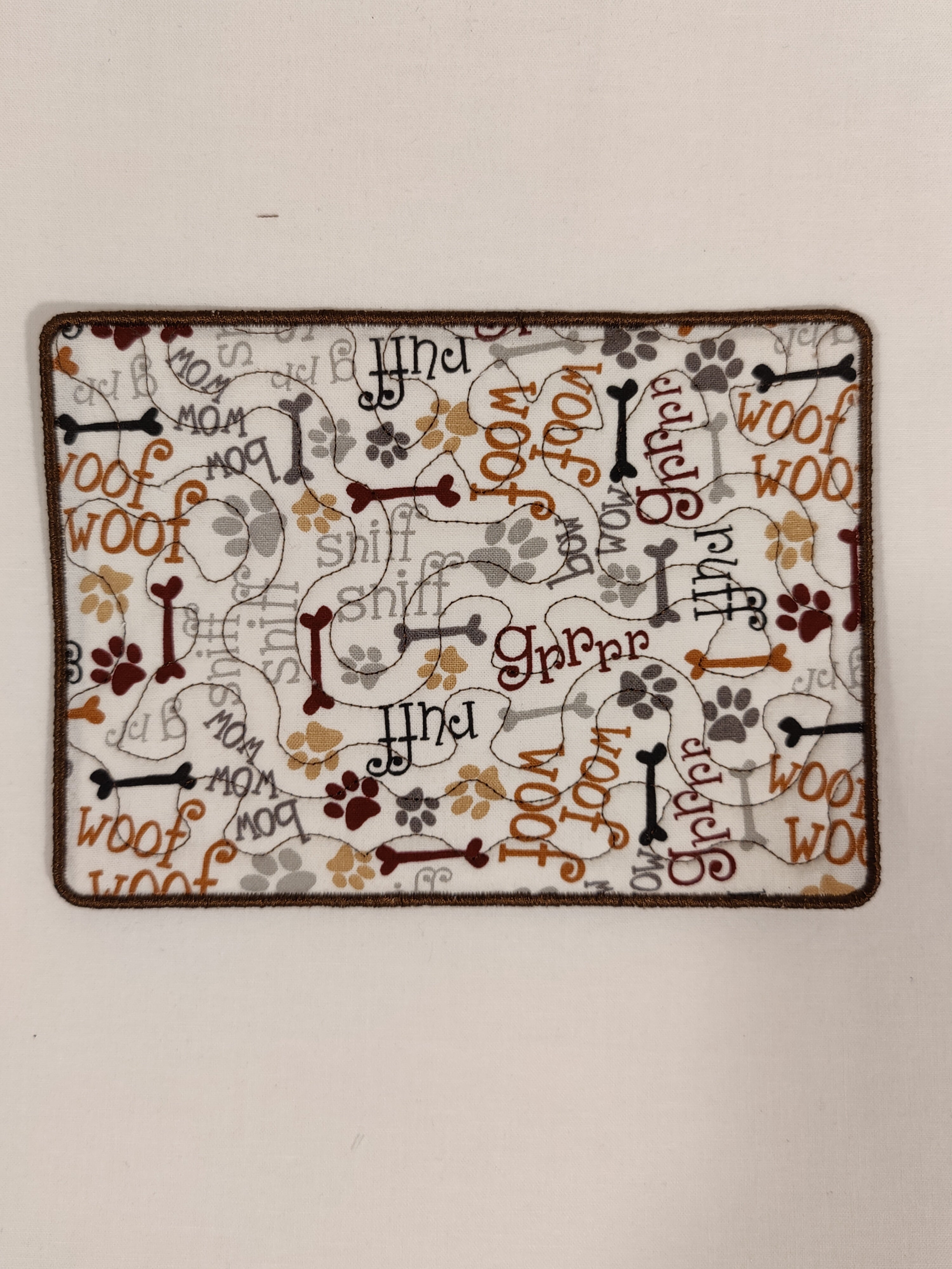 Mug Rug Dog Bones