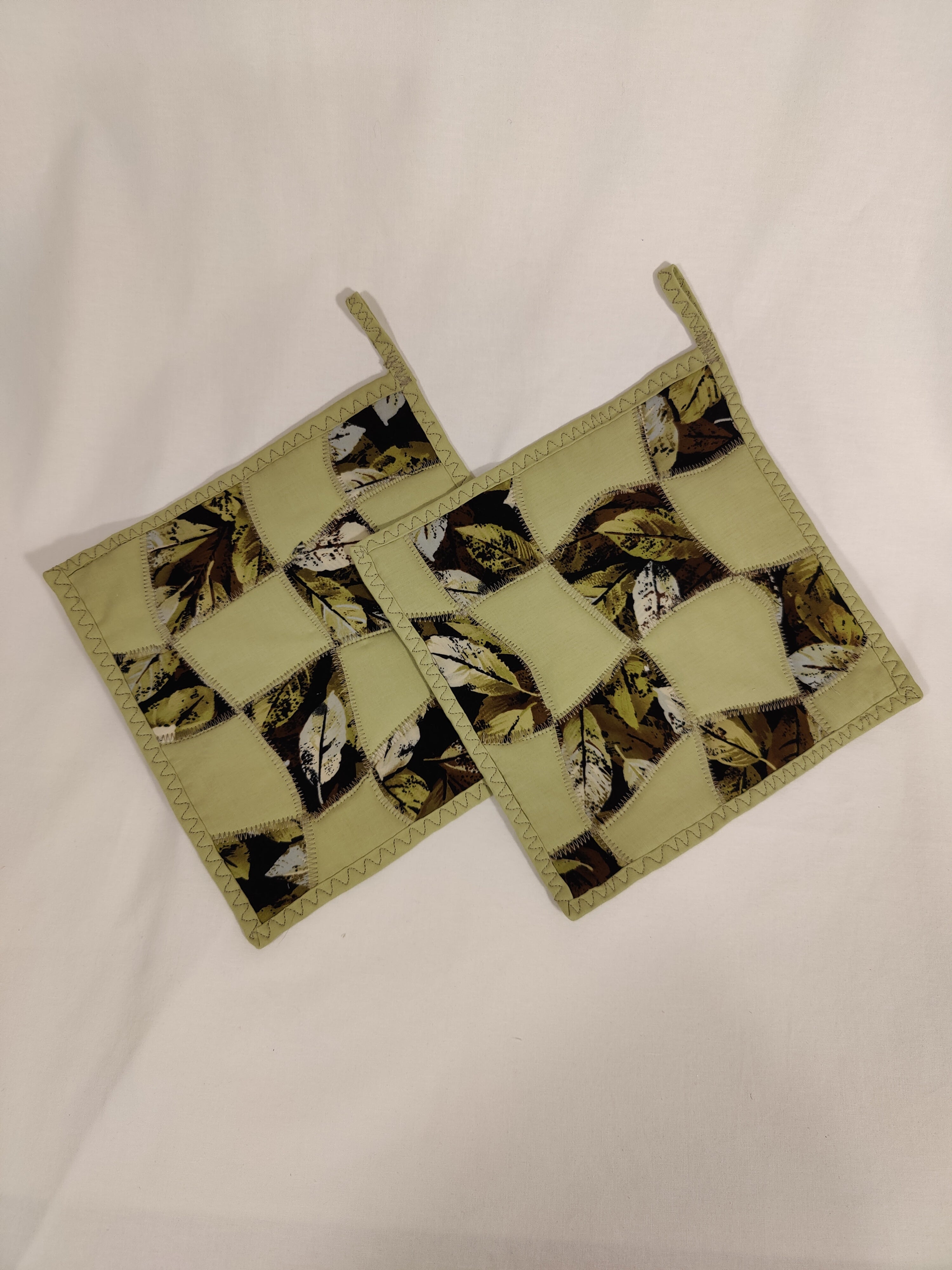 Potholders Batik Green