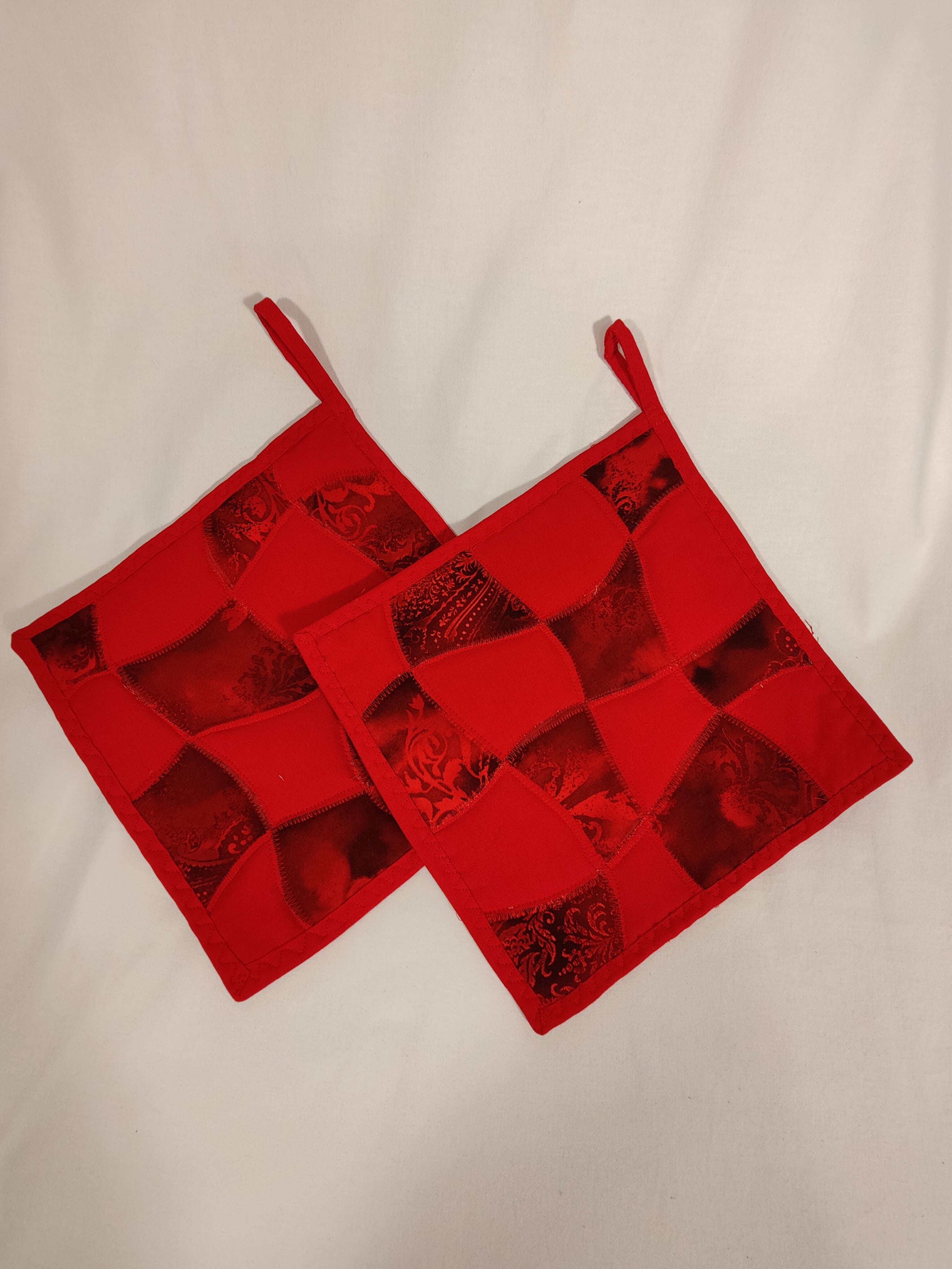 Potholders Batik Red