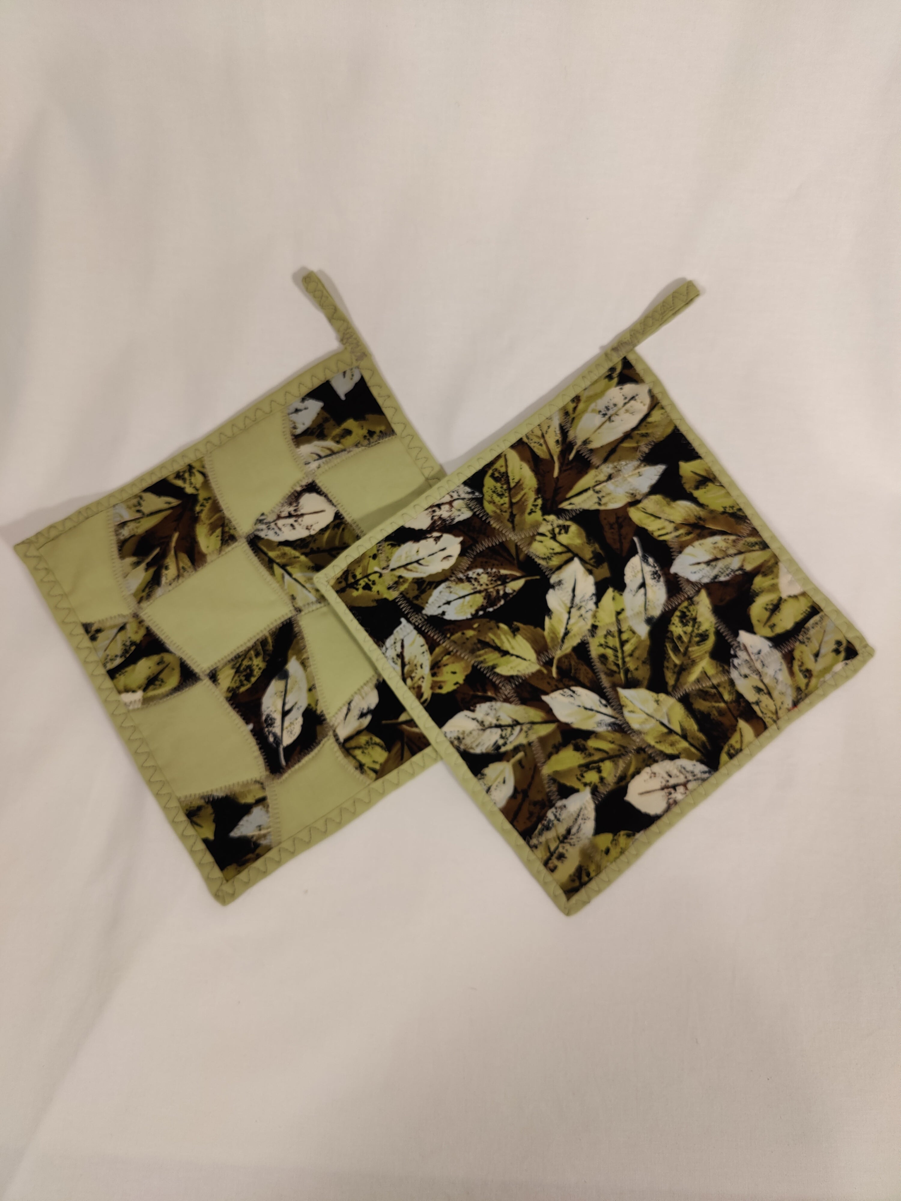 Potholders Batik Green