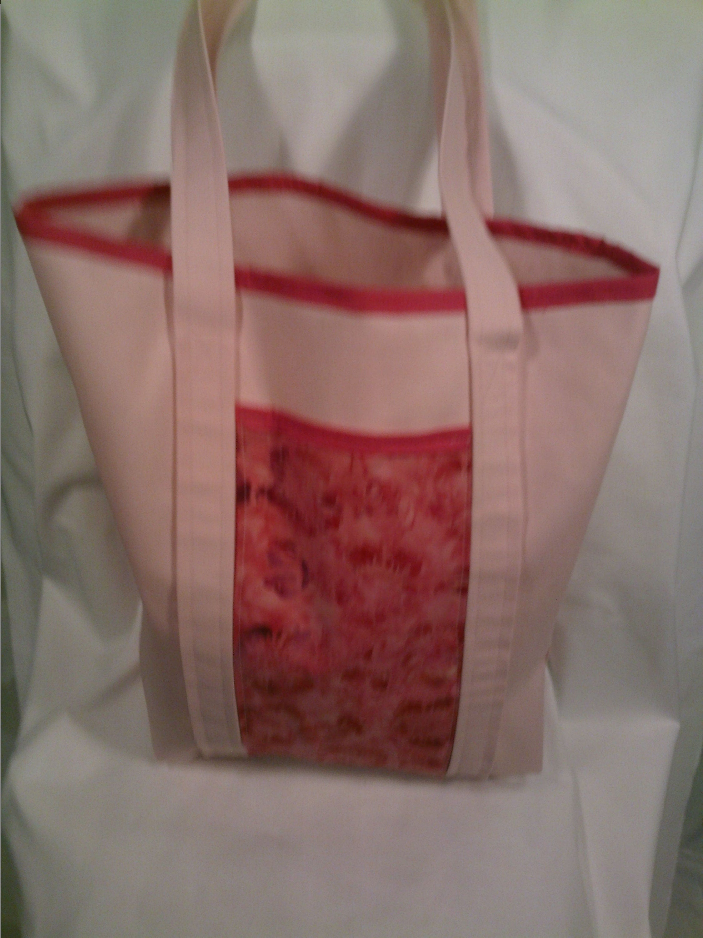 Shopping Bag, Pink Flower