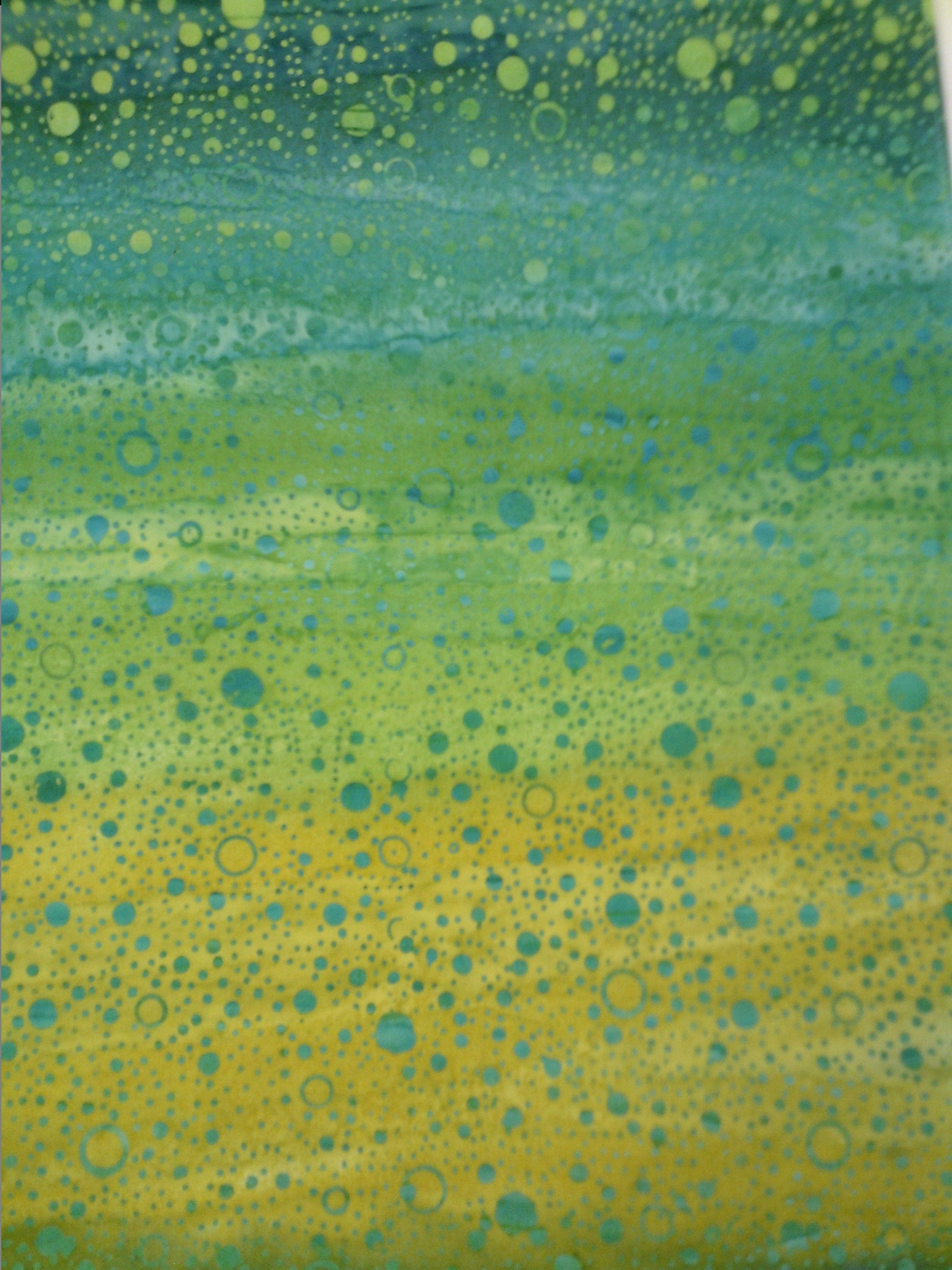 Adult Bib Green Batik