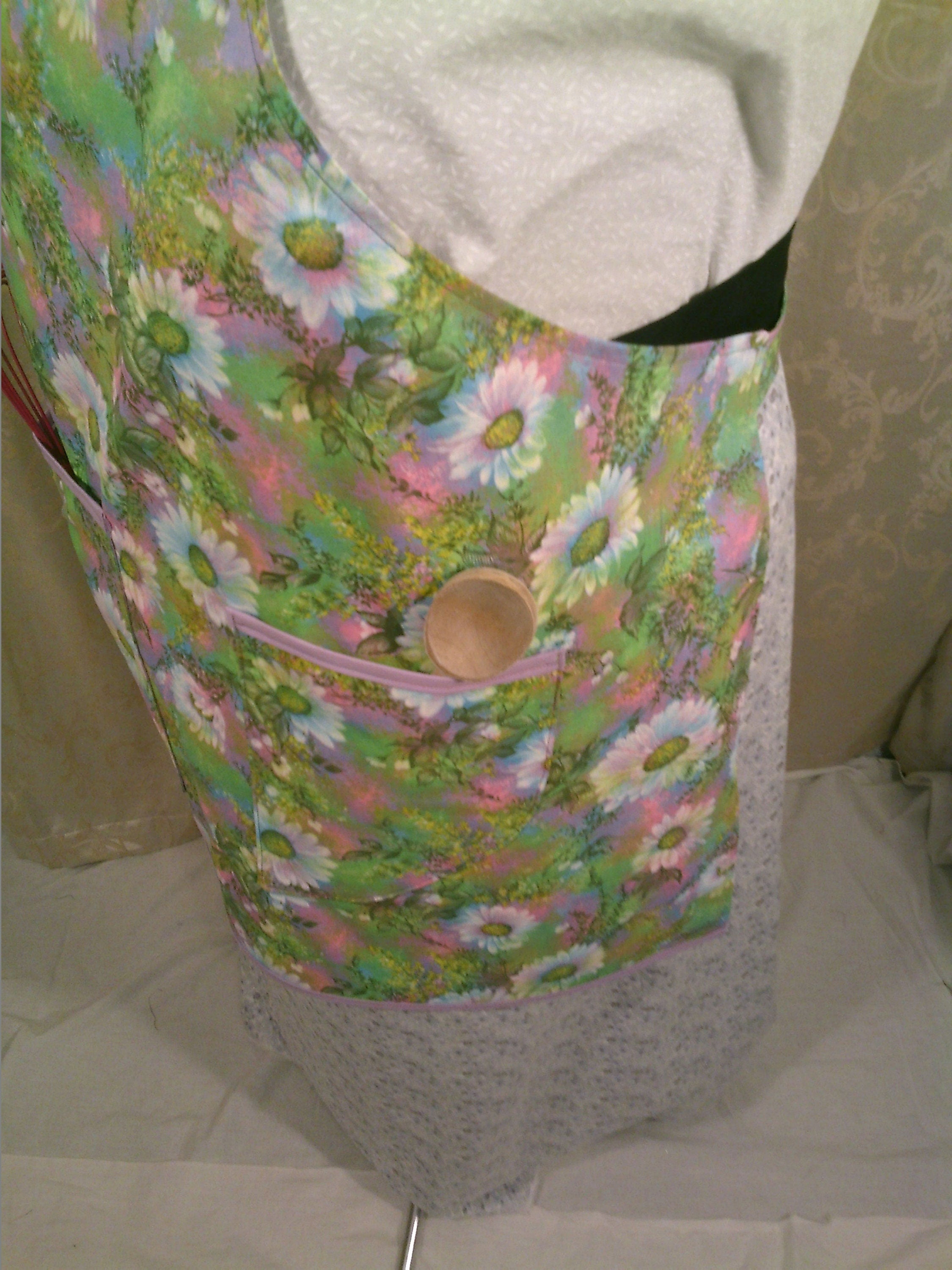 Adult Apron Springtime Flowers