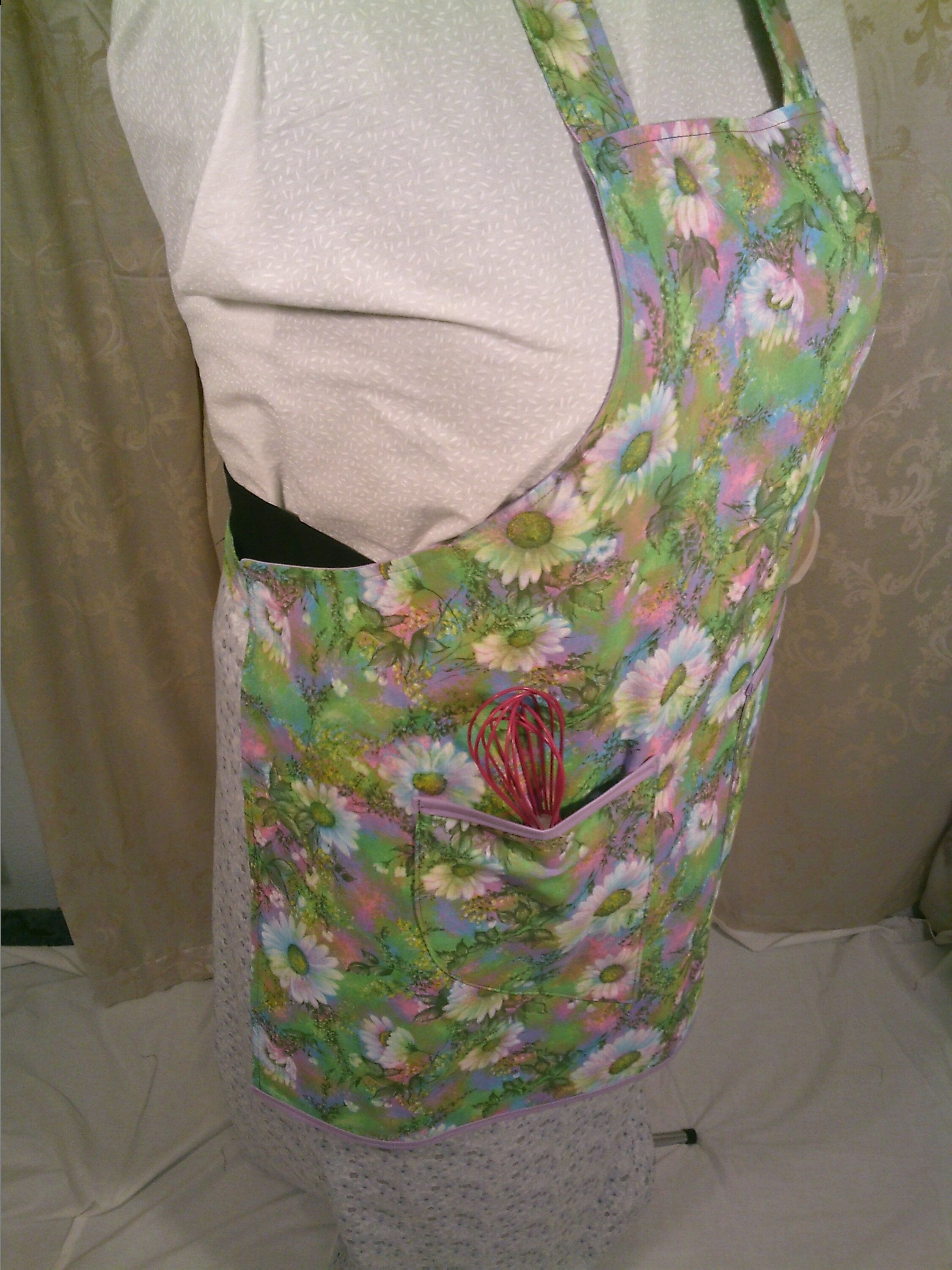 Adult Apron Springtime Flowers