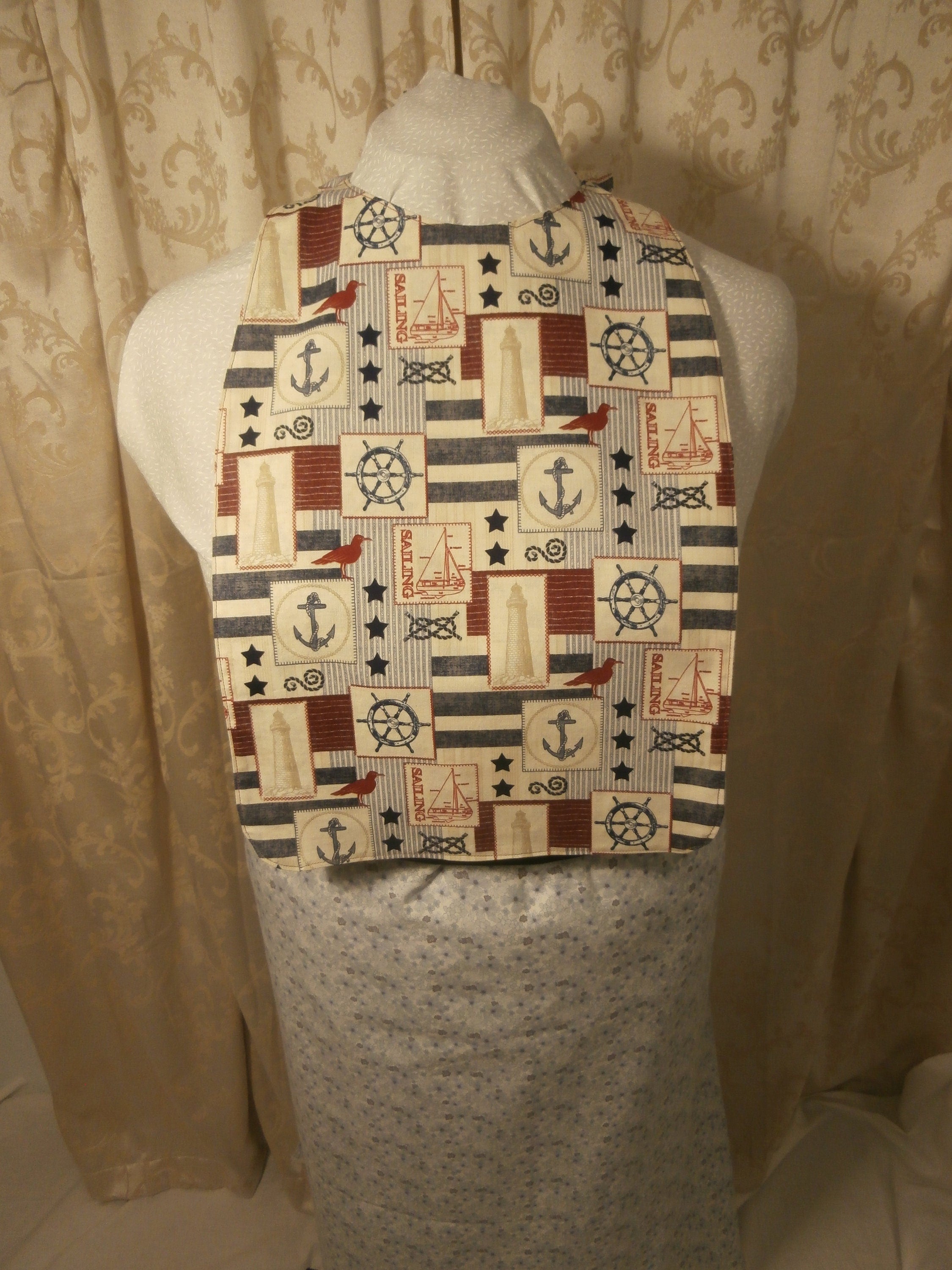 Adult Bib Nautical