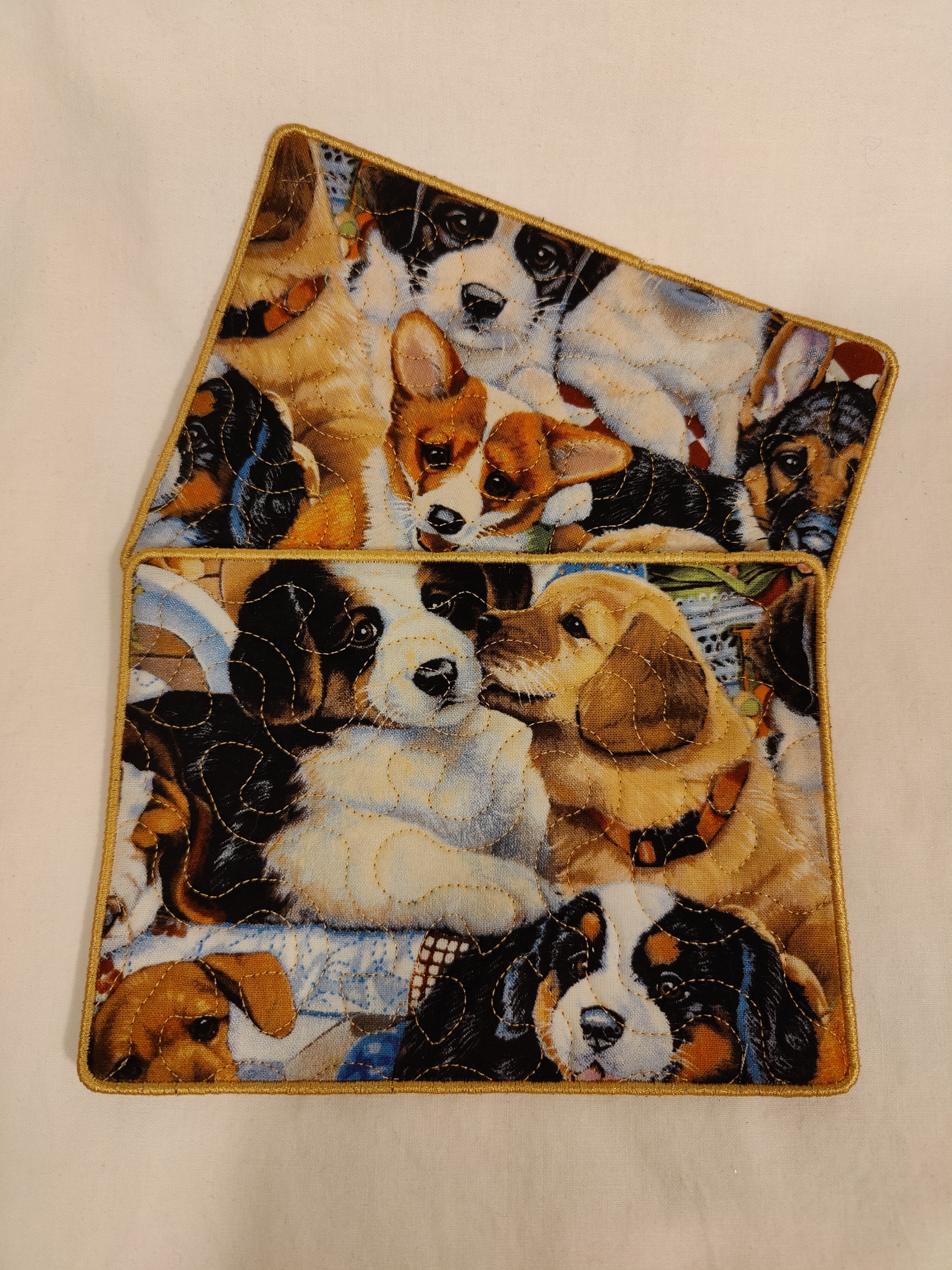 Mug Rug Puppies Galore