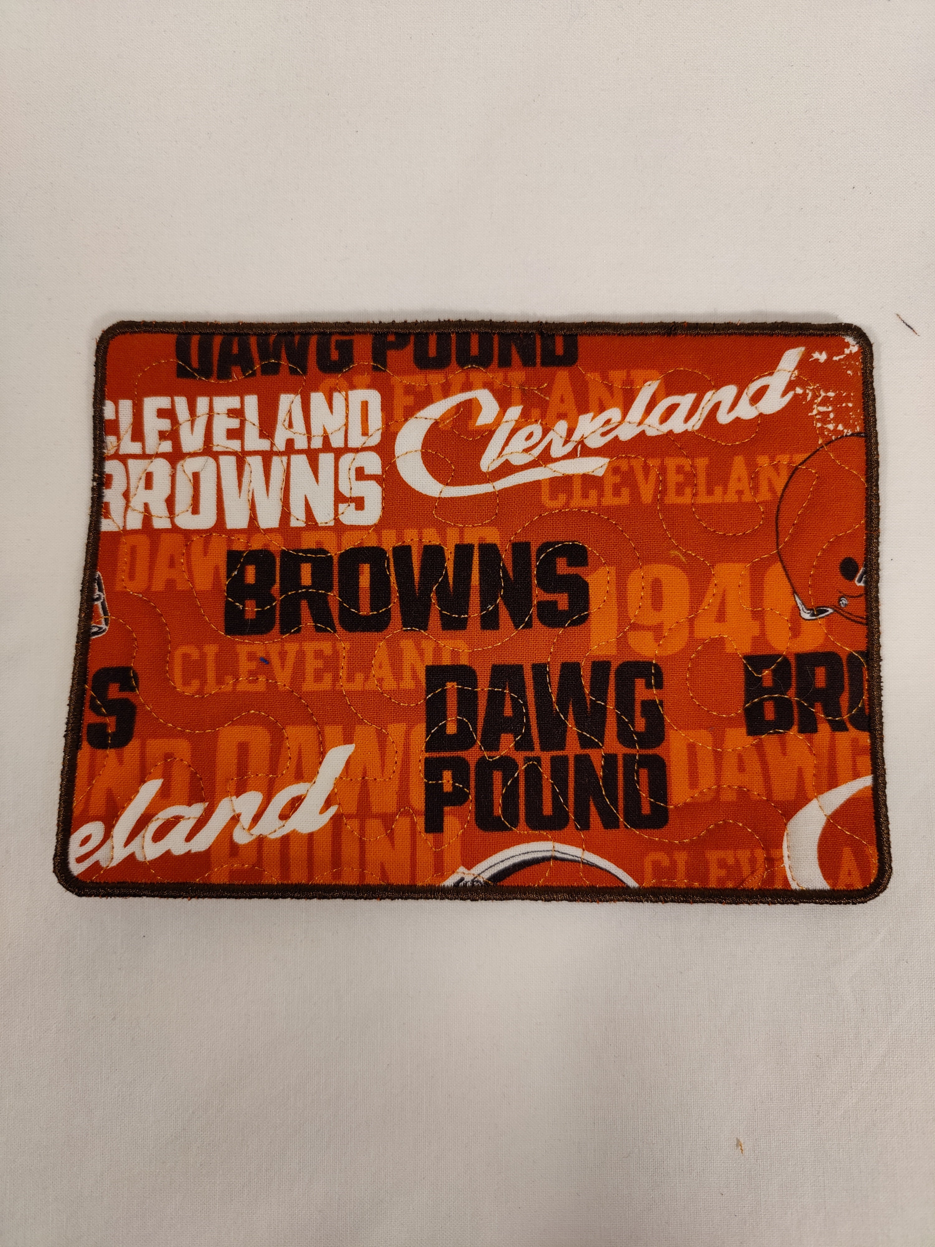 Mug Rug Cleveland Browns