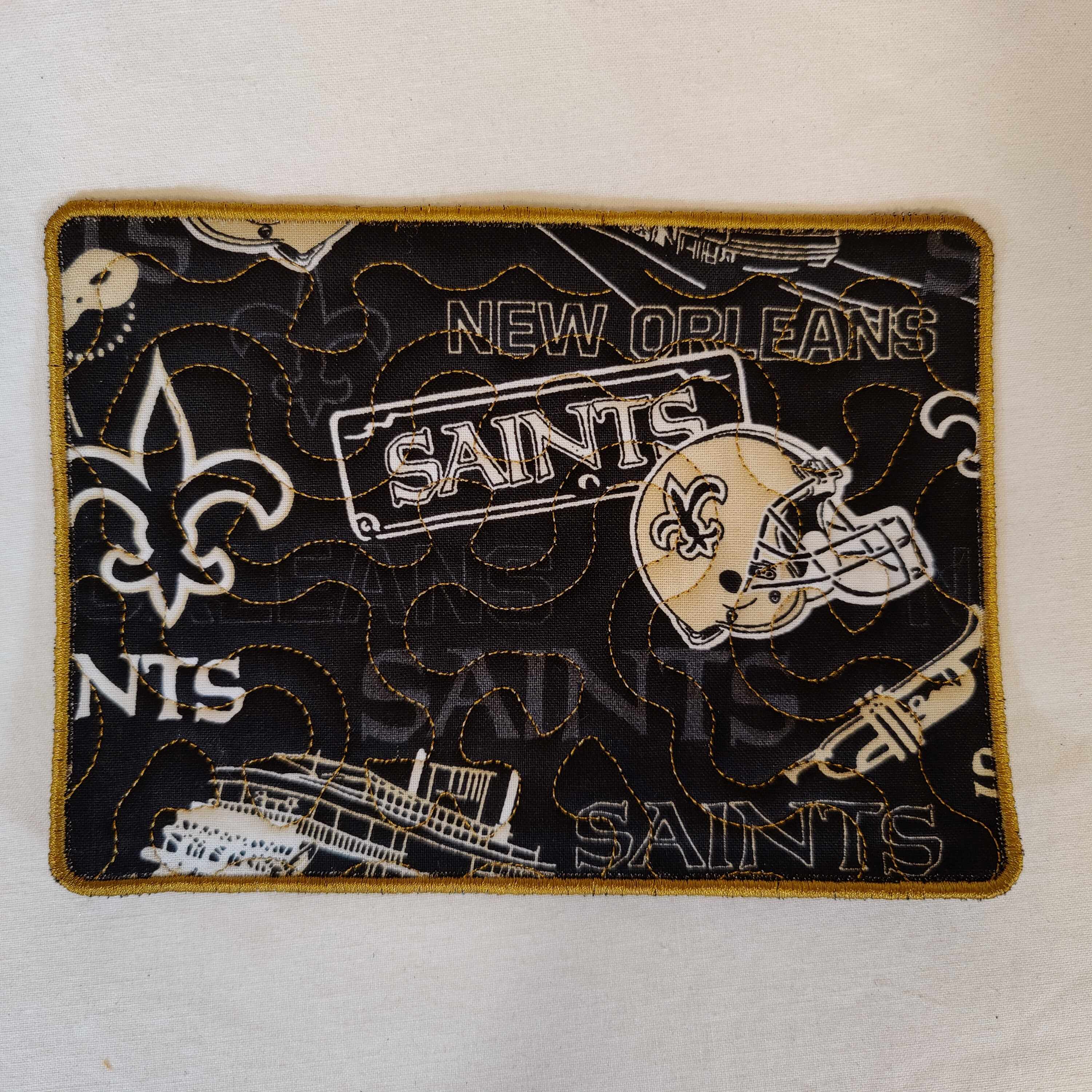 Mug Rug New Orleans Saints Set