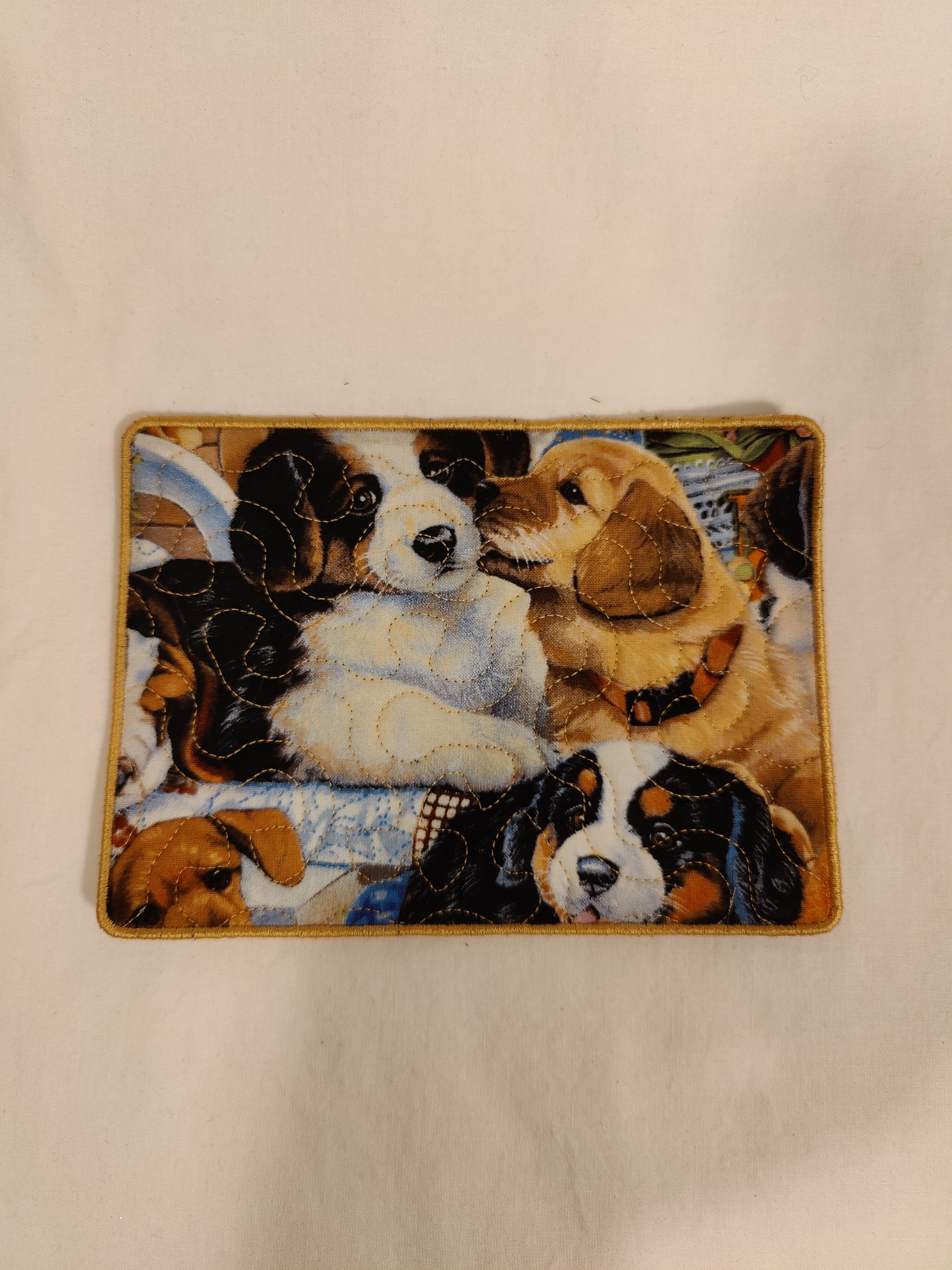 Mug Rug Puppies Galore