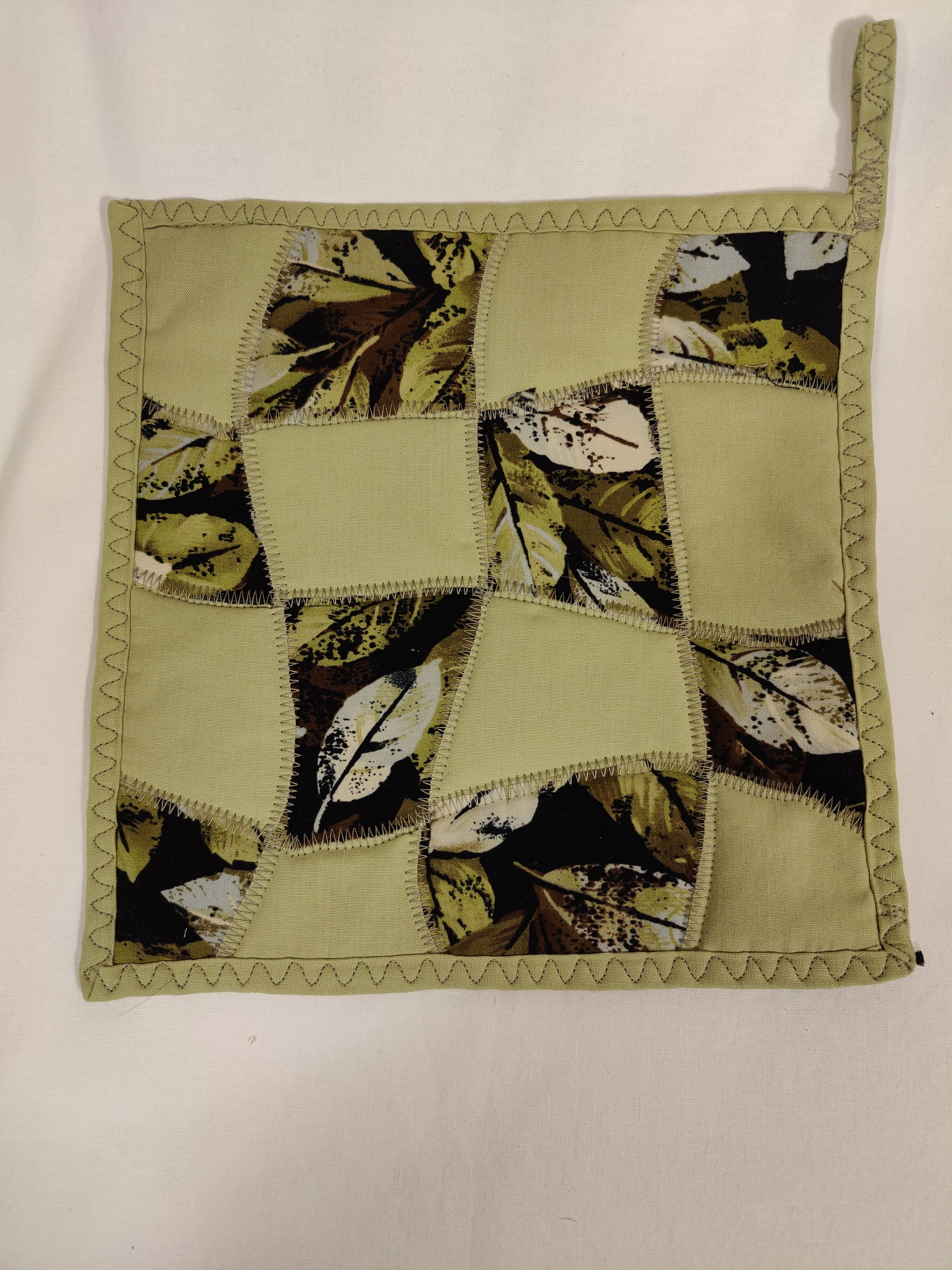 Potholders Batik Green