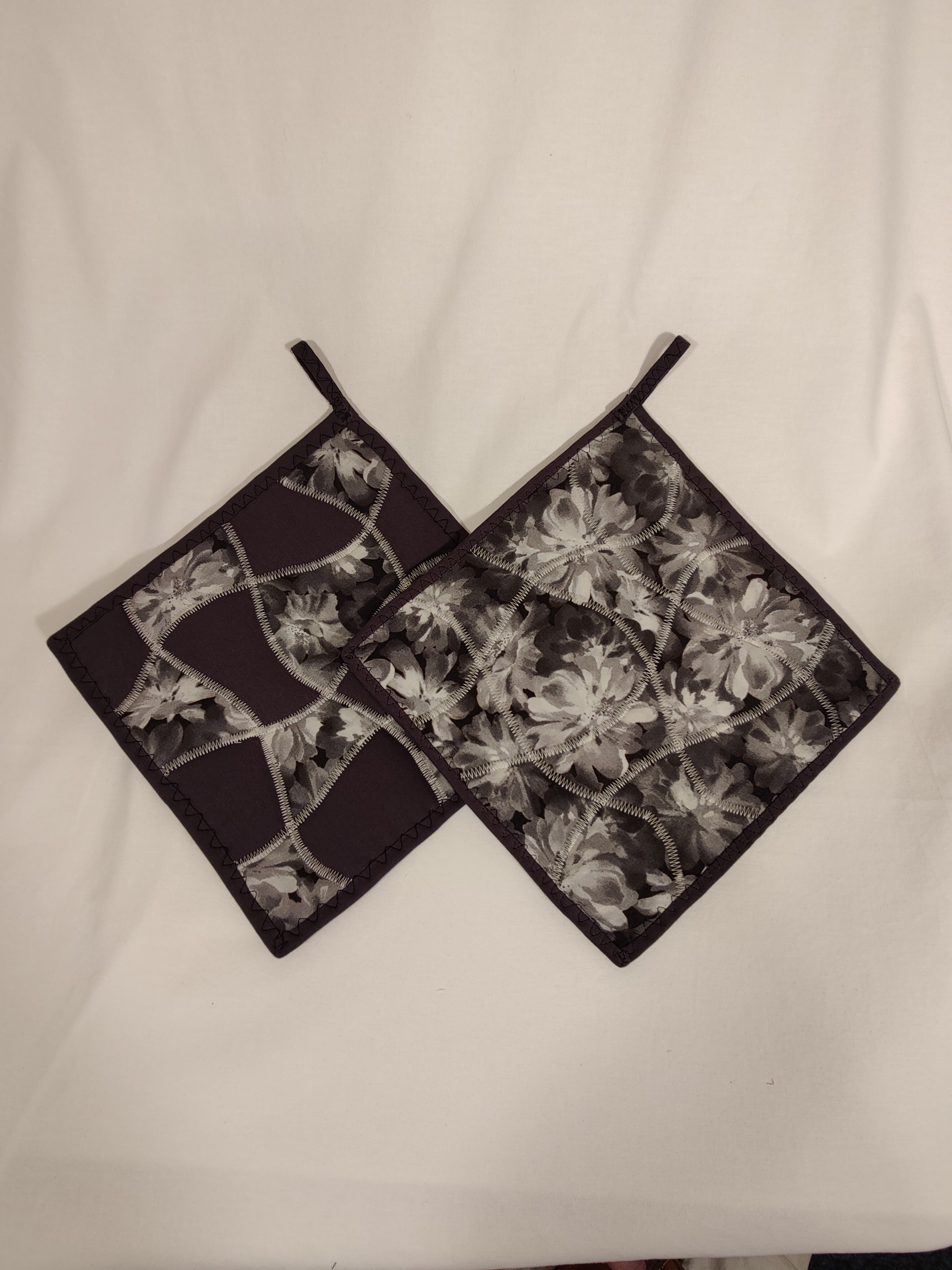 Potholders Batik Grey