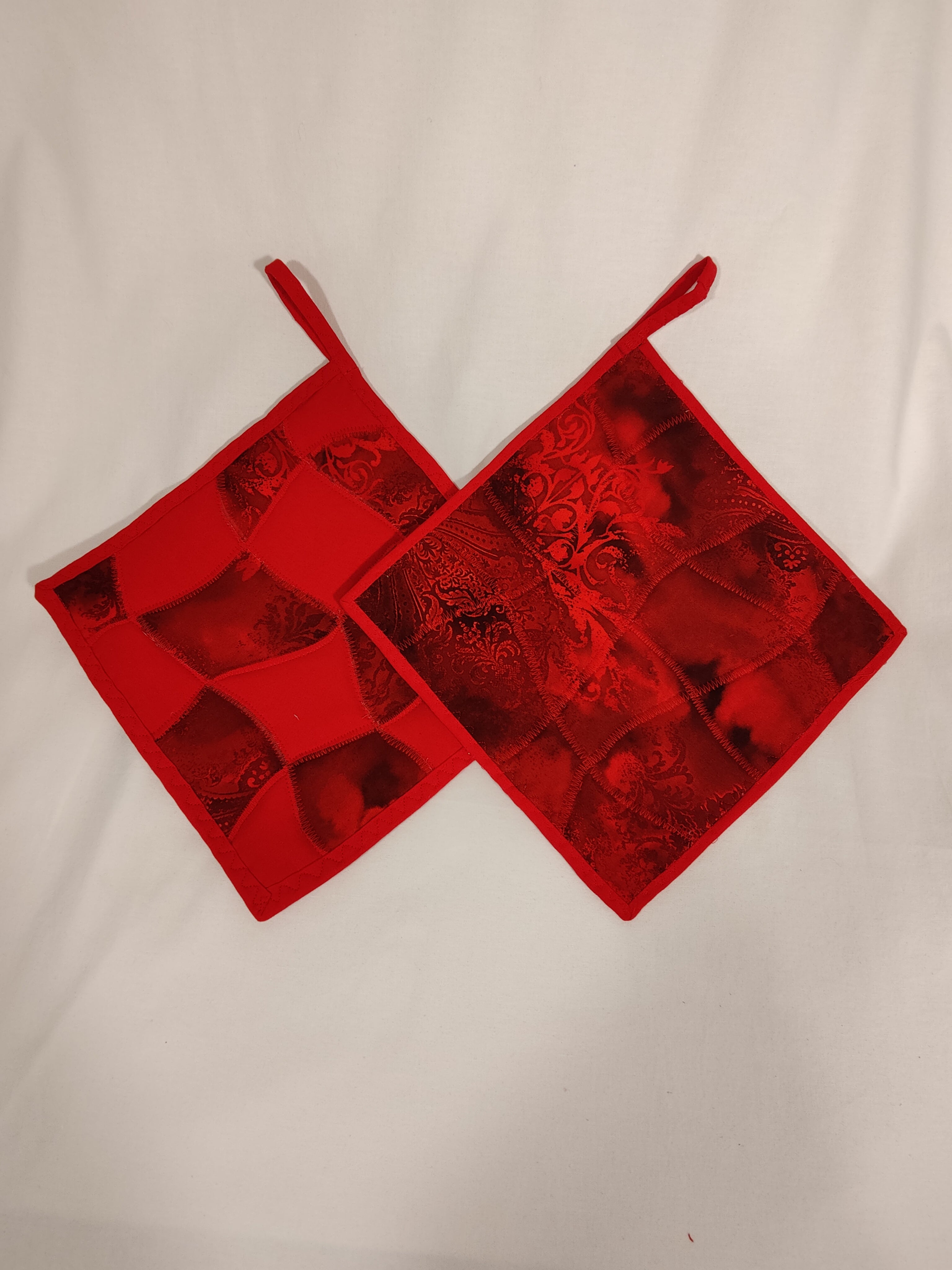 Potholders Batik Red