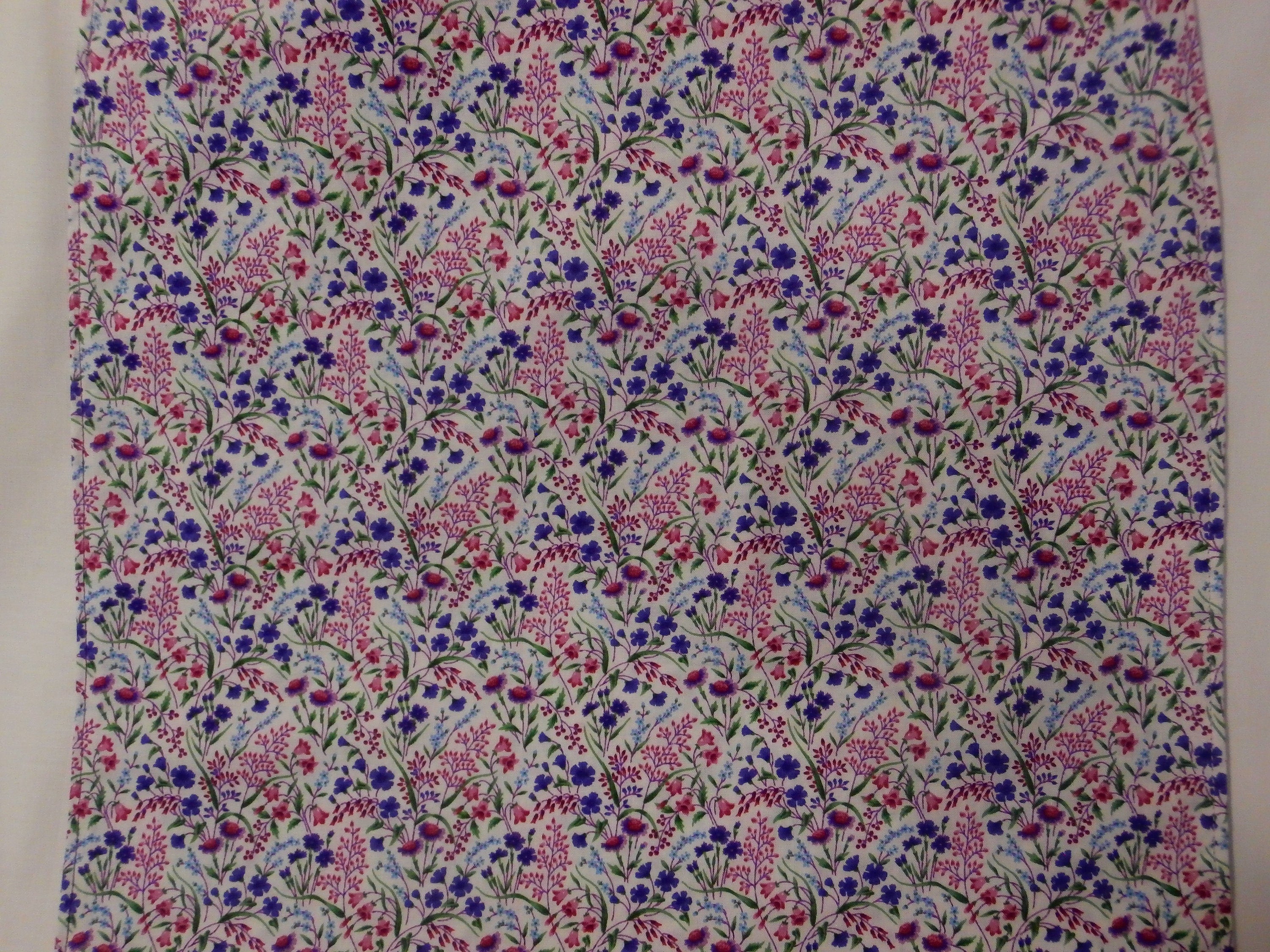 Adult Bib Purple and Pink Florals