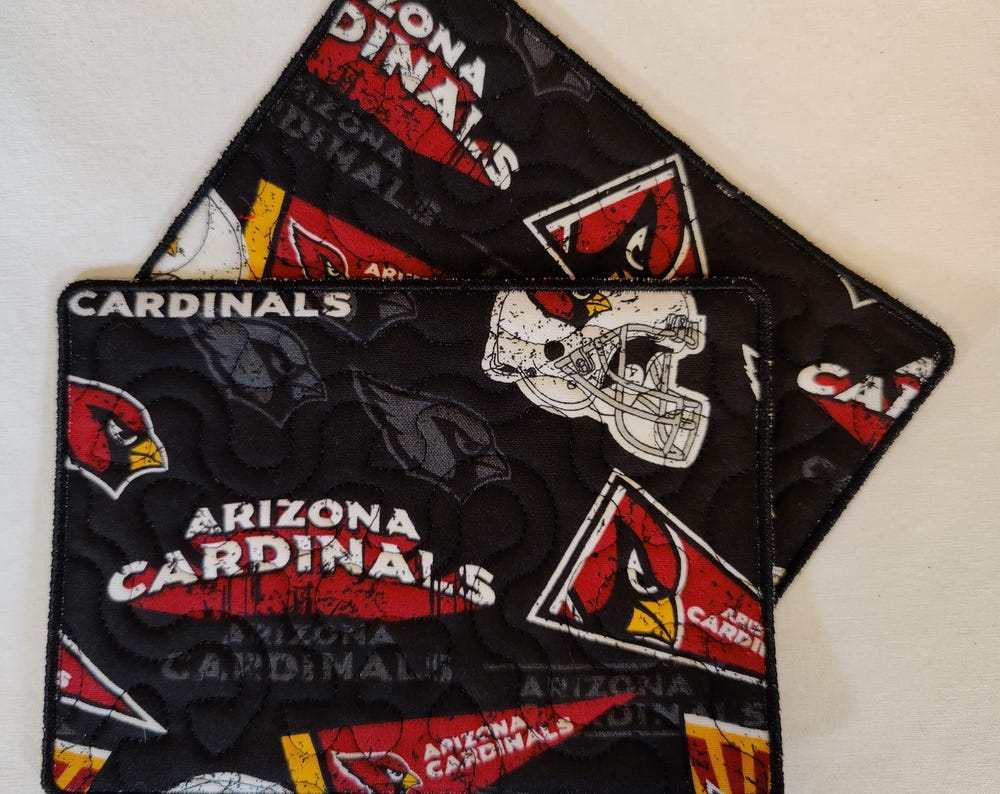 Mug Rug Arizona Cardinals Set